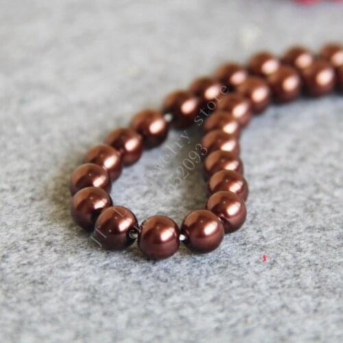 T8327 8mm Brown Glass pearl loose beads!Fit For Making Bracelet&Necklace DIY Jewelry Fashion beautiful beads wholesale