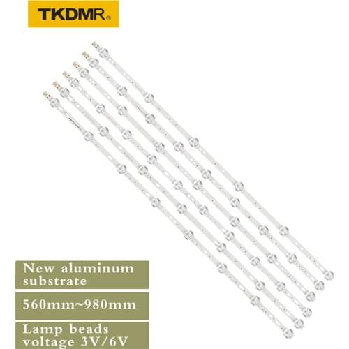 TKDMR 5PCS LCD TV LCD to LED32 / 42/52/55 inch 3v/6v backlight strip Universal universal aluminum plate light strip