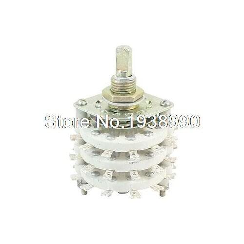 6mm Dia Shaft 3P6T 3 Decks Band Channel Rotary Switch Selector