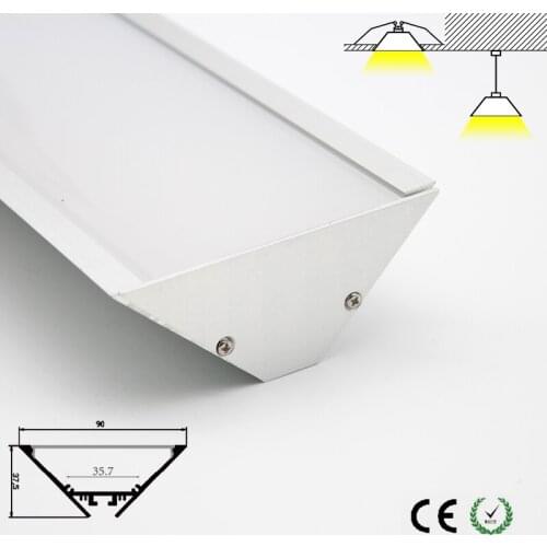High quality aluminum led channels led lamp covers ceiling lighting fixtures indoor used customized length ok fast shipping