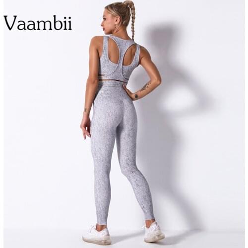 Womens Sports Set Woman 2 Pieces Plus Size Yoga Sport Overalls Bulk Clothing For Women Sportwear Leggings For Fitness Bra