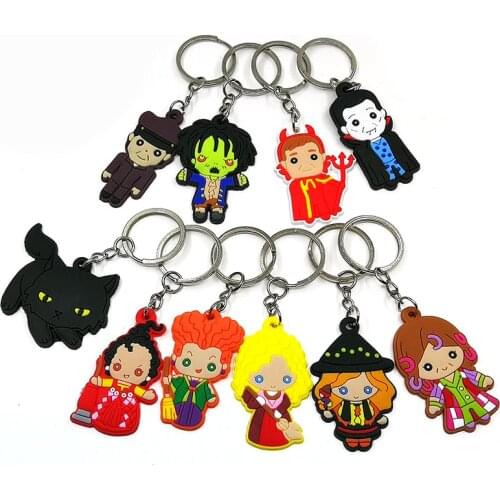 1pcs Keychain PVC Cartoon Figure Key Chain Key Ring Key Holder Fashion Charms