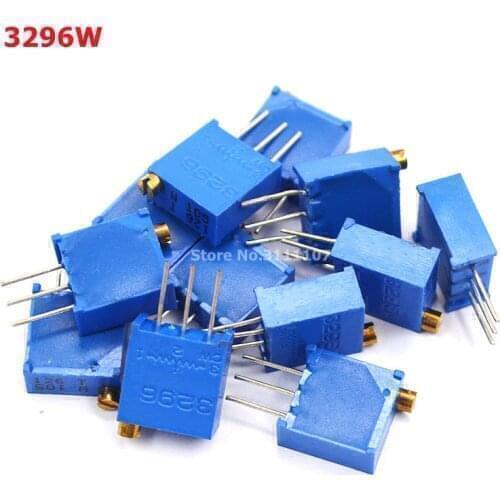 10PCS/Lot 3296W 2M ohm 205 Trimming Potentiometer High Precision 3296 Variable Resistors Wholesale Electronic