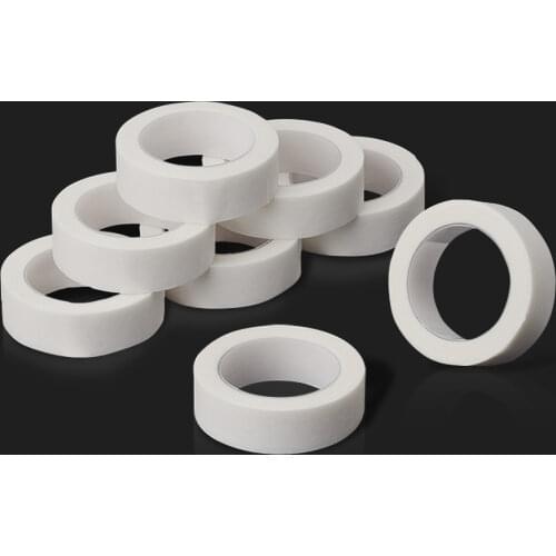 Professional 10pcs Eyelash Extension Lint Free Eye Pads White Silk Paper Under Patches Tool for False Lashes Patch Medical Tape