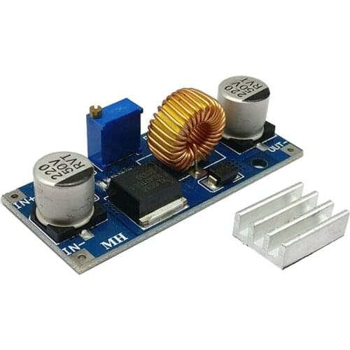 5A XL4015 DC-DC 4-38V to 1.25-36V 24V 12V 9V 5V Step Down Adjustable Power Supply Module LED Lithium Charger With Heat Sink