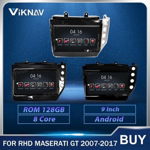 Android Car Radio for LHD RHD Maserati GT 2007-2017 Stereo Receiver Video Audio GPS Navigation IPS Screen 8 core with carplay