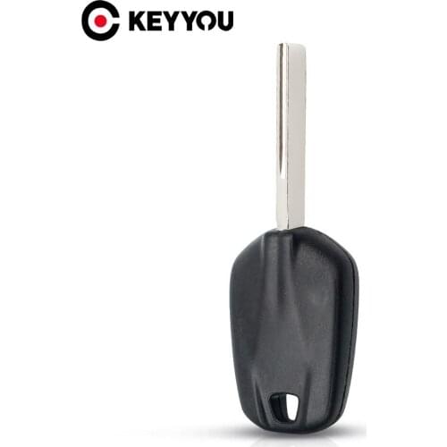 KEYYOU Car Key Case For Peugeot 508 For Citroen New C-Elysee Fob Key Cover Uncut Remote Key Case Transponder Key Shell