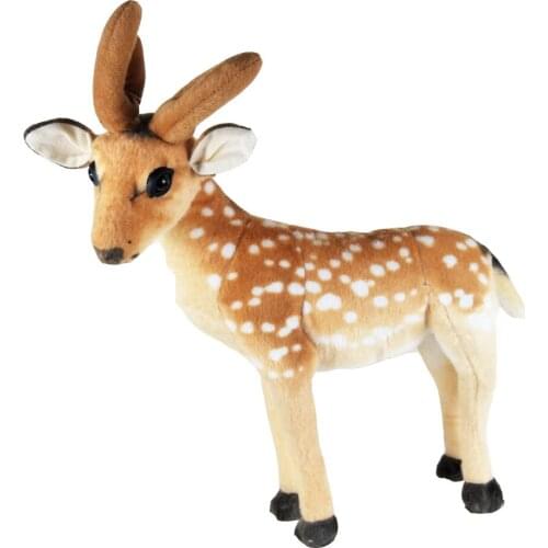 Children Plush Stuffed Toys Baby Kid Toy simulation standing deer for Christmas Birthday Gift