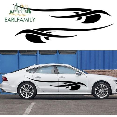 EARLFAMILY Continuous Efforts Mysterious Ancient Totem Birds Fly Free Fringe Art Car Sticker for Camper Van RV SUV Vinyl Decal