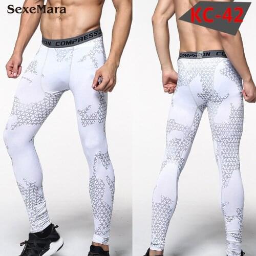 3D Printed Camouflage Running Leggings Men Quick Dry Compression Pants Gyms Fitness Tights Crossfit Trousers Long Pants