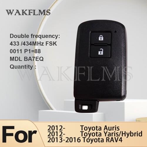 MDL BA7EQ For Toyota Auris Yaris Hybrid RAV4 2012 2013 2014 2015 2016 2017 433/434MHz 0011 Board Keyless Proximity Smart Car Key