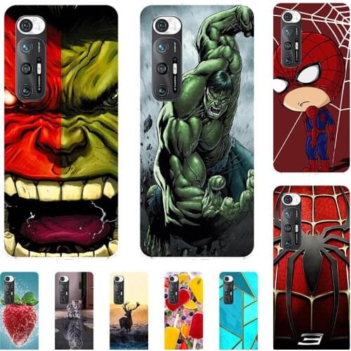 Soft Case For Xiaomi Mi 10S 6.67" Phone Cover Cartoon Fundas Super Hero Coque Bumper Cat Shell