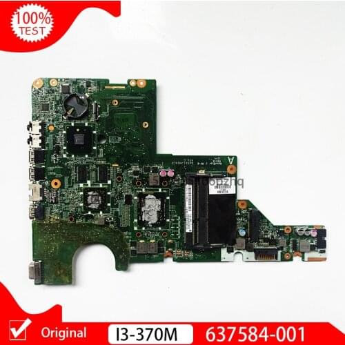 Original 637584-001 DAAX1JMB8C0 For HP Pavilion G42 CQ42 G62 CQ62 Laptop Motherboard i3-370M CPU HM55 HD6370M
