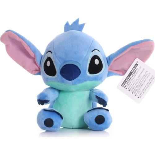 20cm Disney Anime Stitch Plush Dolls Toy Cartoon Stuffed Dolls Plush Baby Toys Pendant Toys Girl Kids Birthday Gift Toys