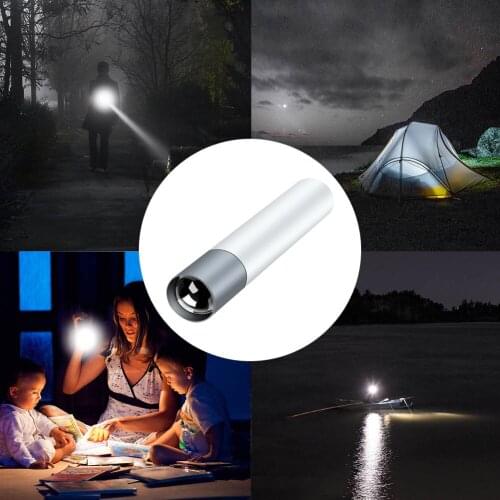 Mini Portable Flashlight USB Rechargeable Zoom Torch Strong Lighting Lamp LED Hand Lamp Flash Light for Outdoor Emergency Torch