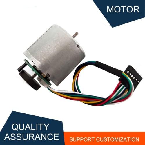 RK-3530B DC Motor Encoder 24V 10000RPM Micro Motor With Motor Encoder Brush Speed Measurement Motor Low Noise for DIY