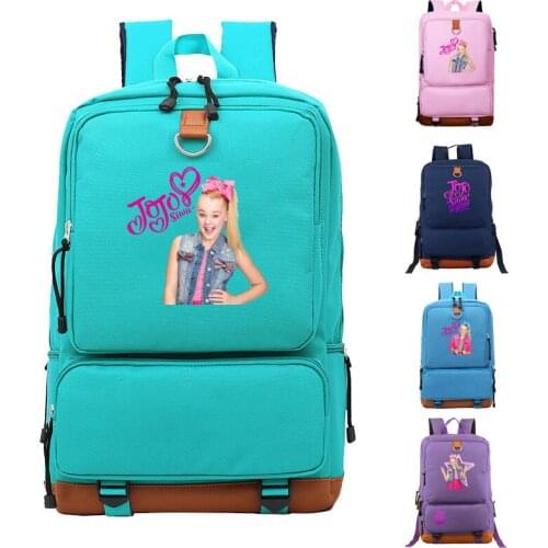 2019 Hot Pop Star Jojo Siwa Backpack School Bags for Teenage Girls Daily Backpack Kids Book Bags Casual Travel School Bags