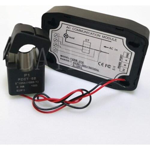 AC Power Meter Energy Meter 220V 100A RS485 Modbus Electricity Kwh Meter for Homekit PZEM-016 With Split CT