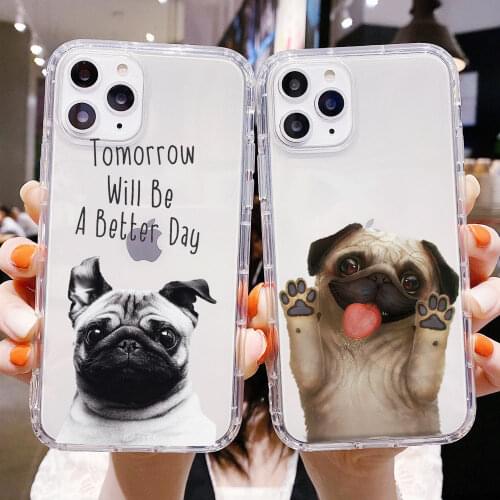 Cute Dog Cat Panda Penguin Fox Funny Animal Phone Case For iphone 12 PRO 11 pro max 6S 7 8 Plus 5S X XR XS MAX TPU Silicone Case