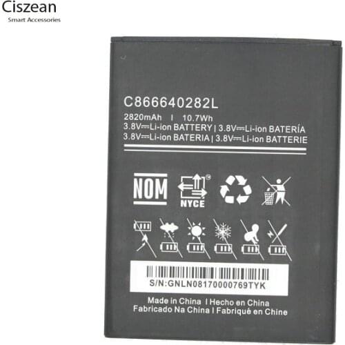 Ciszean 1x C866640282L Phone Replacement Battery For BLU Life One XL X030Q 2820mAh Batteria Batterij Batteries