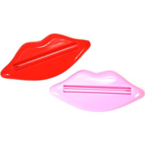6Pcs Top Sale Sexy Hot Lip Kiss Bathroom Tube Dispenser Toothpaste Cream Squeezer Home Tube Rolling Holder Squeezer