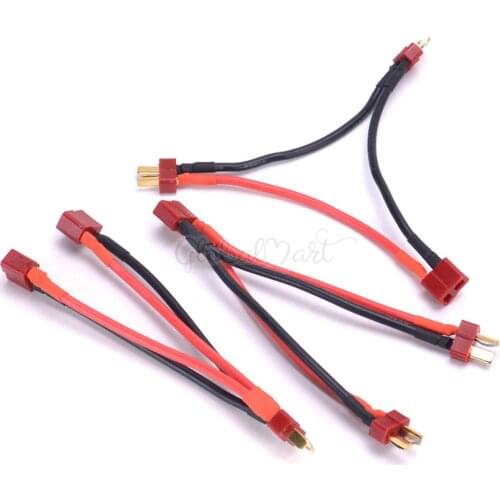 T-Plug T plug Y Wire Harness Female to Male T Plug Parallel Battery Pack Connector 14AWG Wire Cable