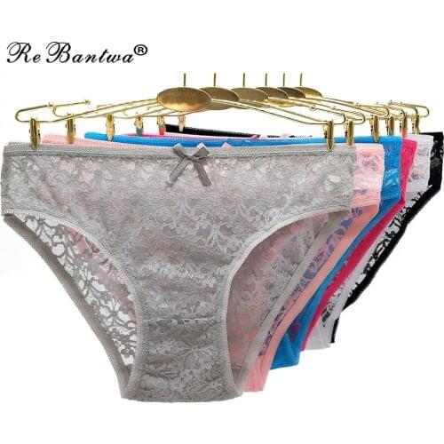 10 pcs Sexy Women Lace Panties Underwear Lace Briefs Cotton Panties Sexy Lace Transparent Briefs Female Underwear Lady Lingerie