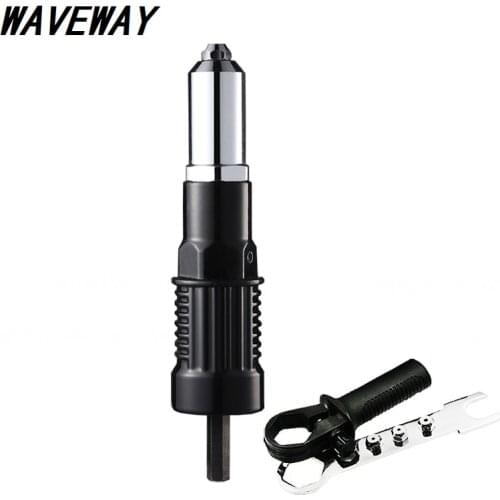 Waveway 2.4mm-4.8mm Electric Rivet Nut Gun Riveting Tool Cordless Riveting Drill Adaptor Insert Nut Tool Riveting Drill Adapter