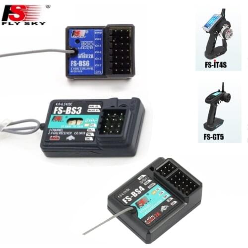 1pcs Flysky FS-BS6/FS-BS3/FS-BS4 Receiver with gyro stabilization system for Flysky FS-IT4S/ FS-GT5 Remote Control