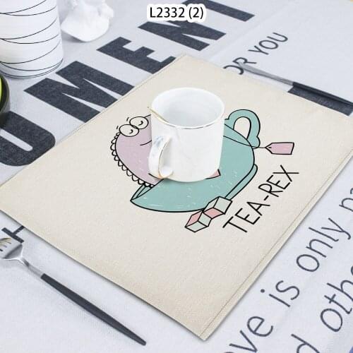 1 Pcs Cartoon Crocodile Pattern Bear Print Napkin Cloth Home Decoration Table Mat Cloth Tea Towel Coaster 42*32 Servilletas Tela