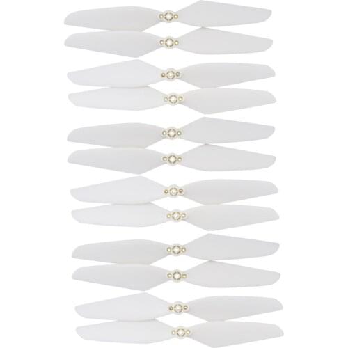 12PCS White Propeller For D15 MJX B20 Bugs20 EIS Electronic Image Stabilization Brushless Dual GPS Quadcopter Aerial Drone
