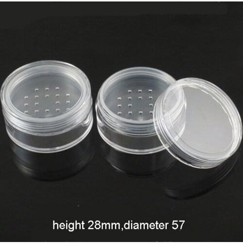 300pcs/lot 20g 20ml Clear Cream Jar, Eye Shadow Make Up Jar, 20cc Nail Powder Gel Container Small Stack Empty Loose Power Pot