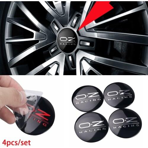 4pcs/set Car OZ Racing Wheel Sticker For OZ Rally Racing Wheels Spoke Stickers Black Universal Auto Tuning Accessories