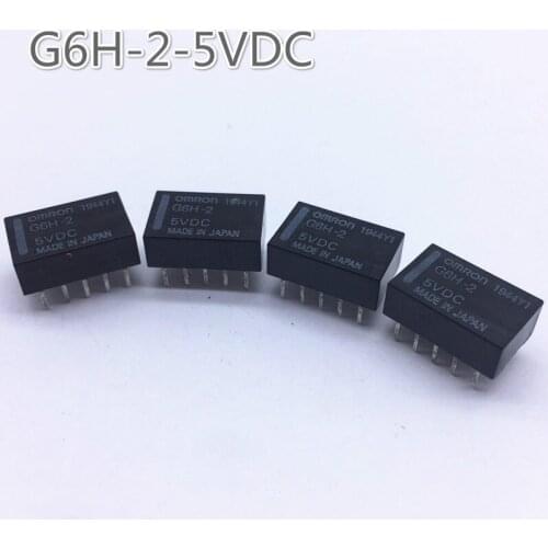 5pcs/lot New Signal Relay G6h-2-5vdc G6h-2-dc5v 5v 1a 10 Feet