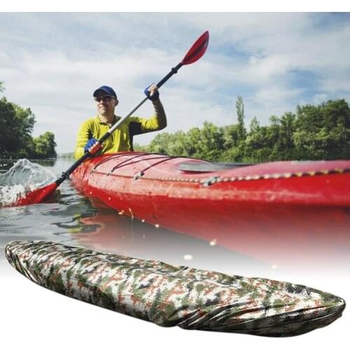 Kayak Cover Waterproof UV-proof Dust-proof Canoe Protector Silver Coating Anti-ultraviolet Camouflage Digital Kayak Cover