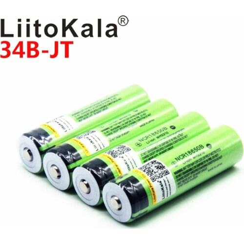 Hot liitokala 18650 3400mah New Original NCR18650B 3000 3400 Rechargeable Li-ion battery for for Flashlight
