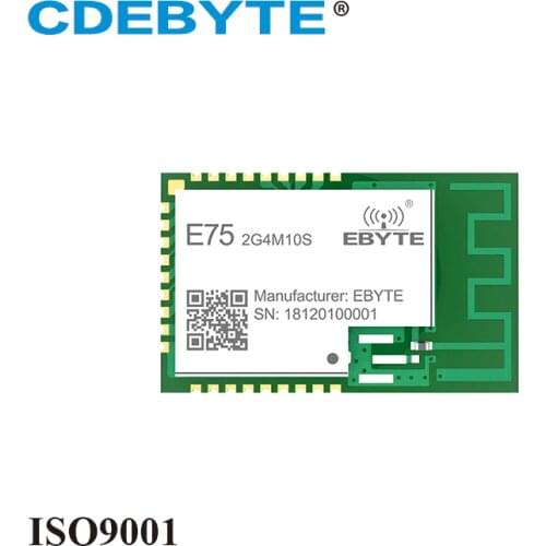 Ebyte E75-2G4M10S JN5169 2.4GHz ZigBee Module IoT Ad Hoc Network 10dBm 512kb Flash 32bit RISC CPU PCB IPEX SMD RF Transmitter