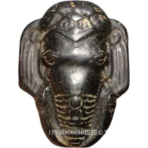 Collection of Magnetically Absorbing Black Iron Meteorite Elephant Nose Jade Brand