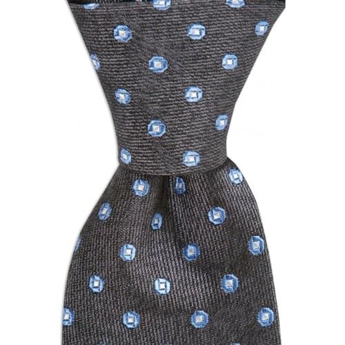 Mens Classic Silk Mixed Wool Necktie Made in Italy 8 Cm Width 145 Cm Length