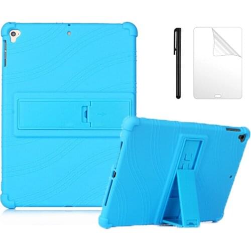 Soft Silicone Case For Apple iPad Air 3 2019 Stand Cover for iPad Pro 10.5 2017 2015 10.5 inch Tablet Protective Case + GiftFilm