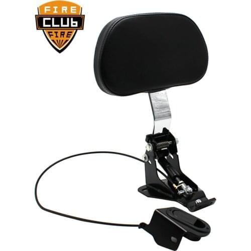 Motorcycle Adjustable Driver Rider seat Backrest Kit Custom Made For Harley Touring 2009-2019 Road King Electra Glide CVO Street