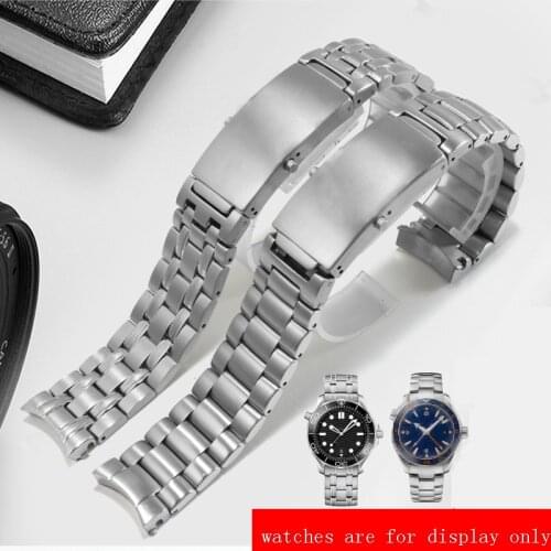 Replacement Metal Strap For Planet Ocean 600 Series Solid Stainless Steel Watchband 20mm 22mm For Omega 007 Mens Watch Chain