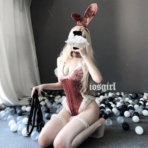 Sexy Bodysuit Pleuche Rabbit Girl Babydoll Erotic Uniform Porno Lingerie Bunny Costumes Cosplay Clubwear Party Wear Roleplay