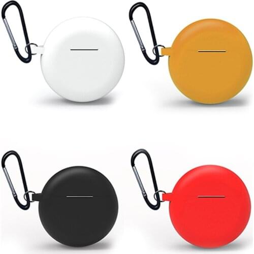 Silicone Earphone Case for HUAWEI Freebuds 3 Anti-slip Protective Case Charging Cover with Buckle