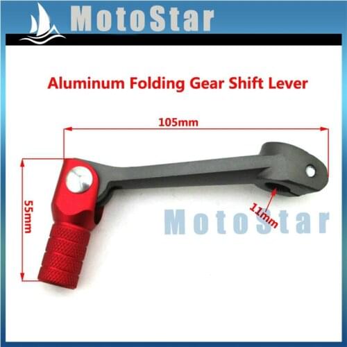 Folding 11mm Gear Shift Lever For 125cc 140cc 150cc 160cc CRF50 KLX Lifan YX Engine Motocycle