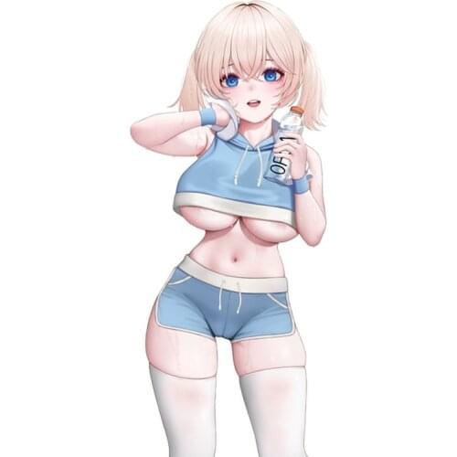 Vinyl Material Beauty Anime Car Styling Cover Scratches Bumper Bodywork Windshield Cartoon Creative Fine Decal Kk16*6cm