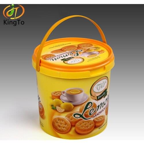 High Quality in-Mould Labeling for Color Biscuit Pail