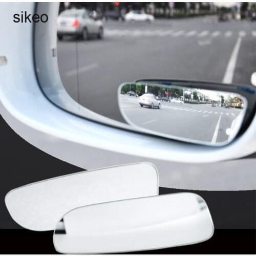 2Pcs Car Convex mirror Wide Angle Blind Spot Mirror Parking Auto Motorcycle Rear View Adjustable Mirror Car Mirror 360 Degree