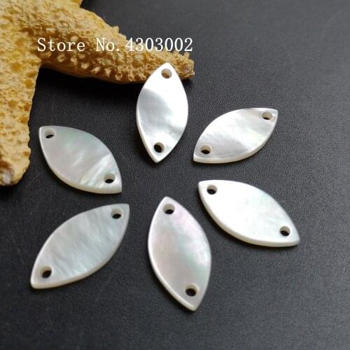 200pcs/lot 10x20mm Natural Marquise Cut Mother of Pearl shell for DIY Jewelry Leaf Cut & Marquise Slice MOP Pearl shell