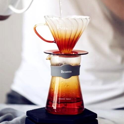 Bonavita pro-brewista high temperature glass hand-made coffee sharing pot V60 drip filter spiral filter cup coffee filter cup